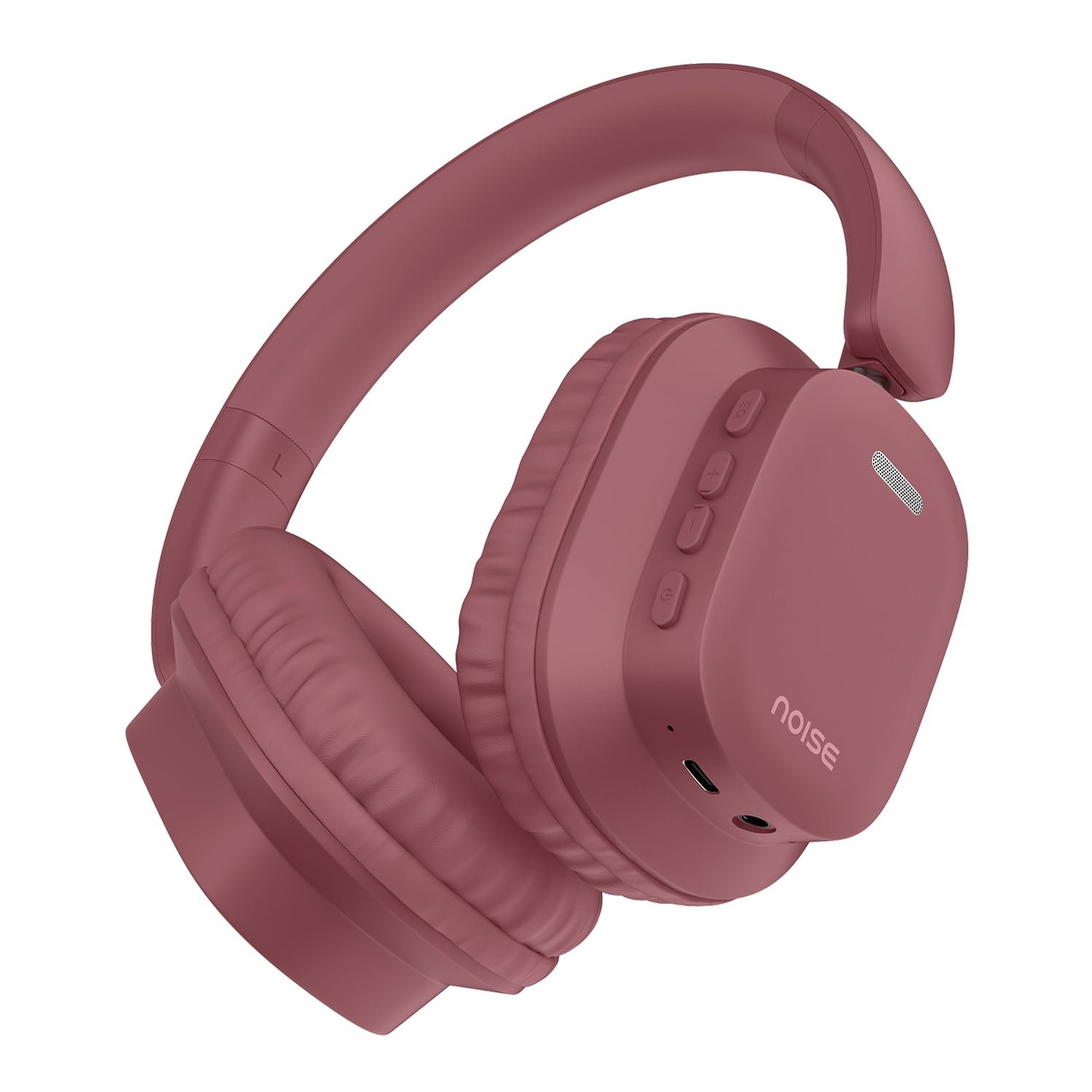 Noise Airwave Max 2 Wireless On-Ear Headphones, 50H Playtime, 40mm Deep Bass, 3 EQ Modes, Low Latency, Dual Pairing, Bluetooth 5.3 – Burgundy